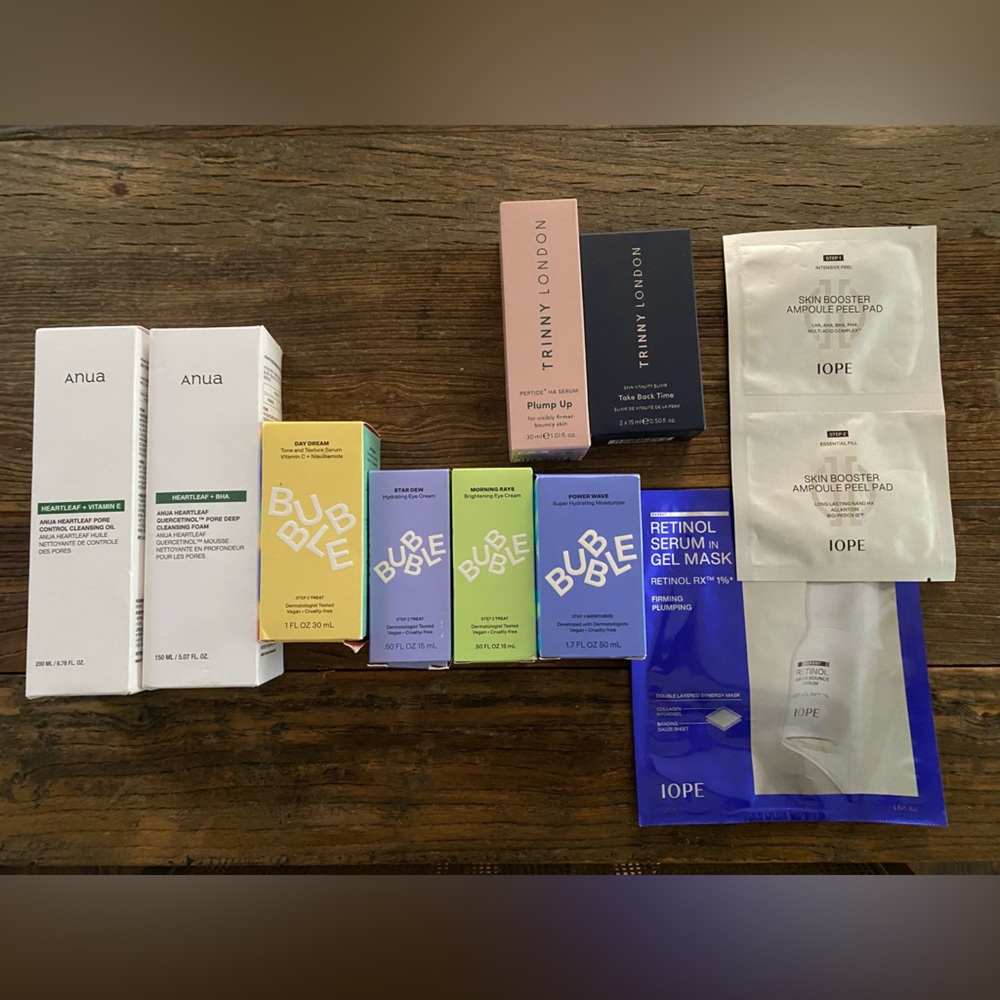 Skincare Lot : Anua, Bubble, Trinity London ($125 OBO)